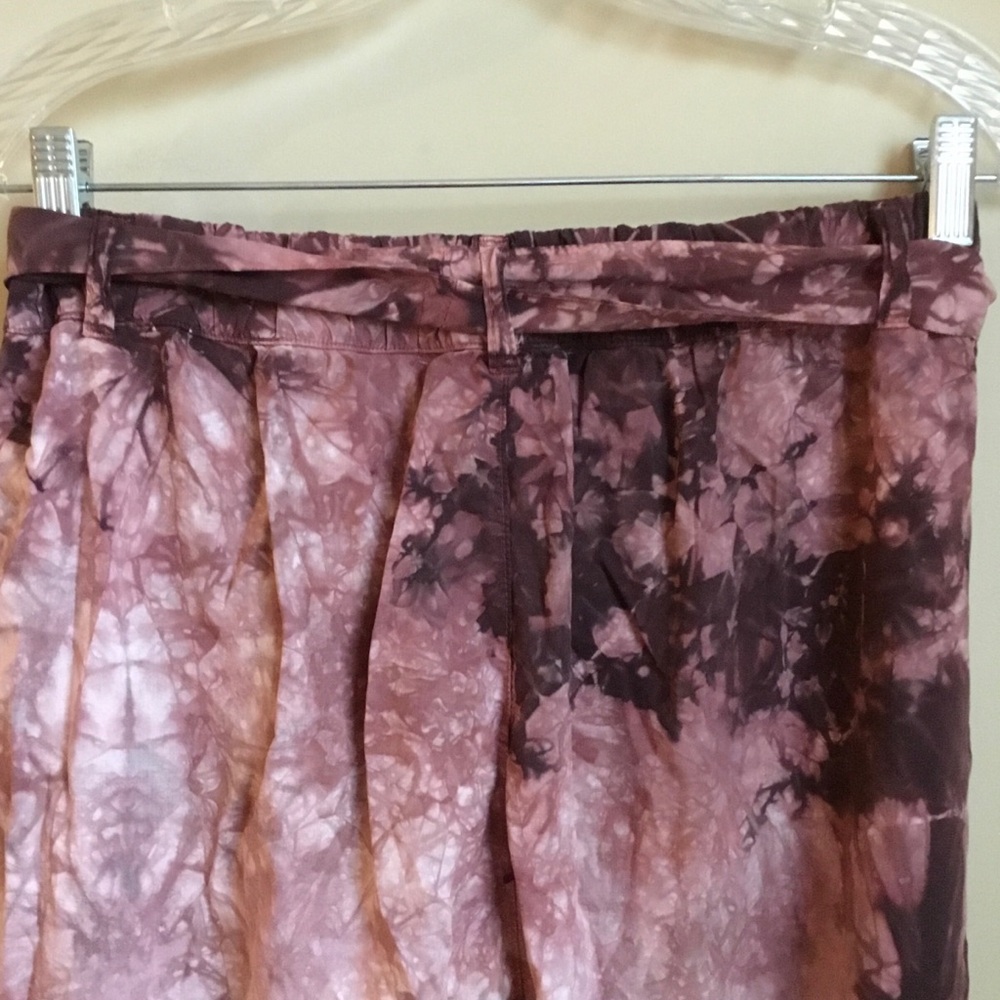 Anthropologie Cloth & Stone Venice Tie Dye Wide Leg Pants - Picture 10 of 13
